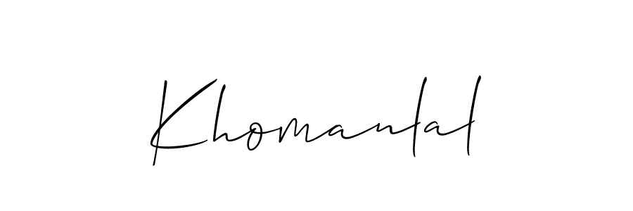 Once you've used our free online signature maker to create your best signature Allison_Script style, it's time to enjoy all of the benefits that Khomanlal name signing documents. Khomanlal signature style 2 images and pictures png