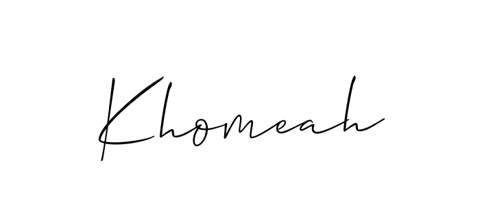 Make a beautiful signature design for name Khomeah. Use this online signature maker to create a handwritten signature for free. Khomeah signature style 2 images and pictures png