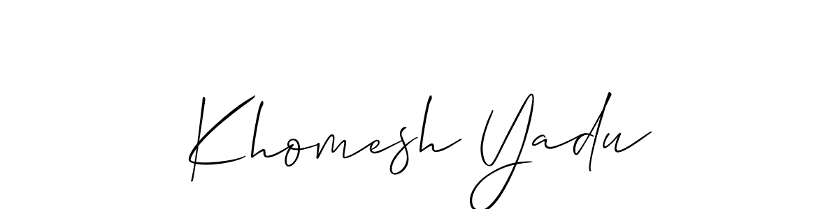 Here are the top 10 professional signature styles for the name Khomesh Yadu. These are the best autograph styles you can use for your name. Khomesh Yadu signature style 2 images and pictures png