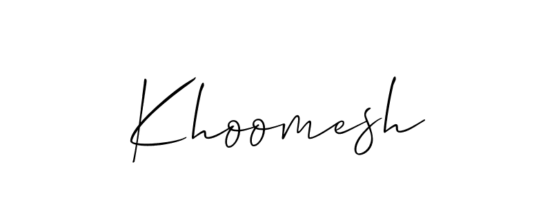 Best and Professional Signature Style for Khoomesh. Allison_Script Best Signature Style Collection. Khoomesh signature style 2 images and pictures png