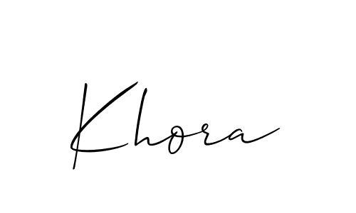 Khora stylish signature style. Best Handwritten Sign (Allison_Script) for my name. Handwritten Signature Collection Ideas for my name Khora. Khora signature style 2 images and pictures png