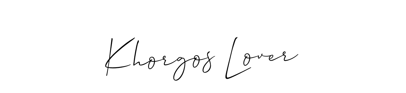 This is the best signature style for the Khorgos Lover name. Also you like these signature font (Allison_Script). Mix name signature. Khorgos Lover signature style 2 images and pictures png