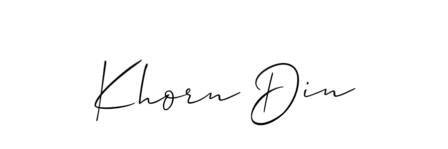 Here are the top 10 professional signature styles for the name Khorn Din. These are the best autograph styles you can use for your name. Khorn Din signature style 2 images and pictures png