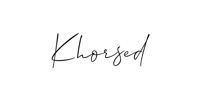 Once you've used our free online signature maker to create your best signature Allison_Script style, it's time to enjoy all of the benefits that Khorsed name signing documents. Khorsed signature style 2 images and pictures png