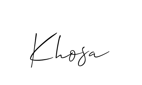 You should practise on your own different ways (Allison_Script) to write your name (Khosa) in signature. don't let someone else do it for you. Khosa signature style 2 images and pictures png