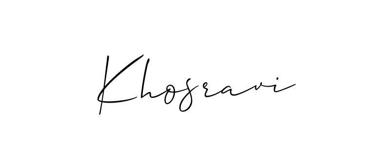 Best and Professional Signature Style for Khosravi. Allison_Script Best Signature Style Collection. Khosravi signature style 2 images and pictures png