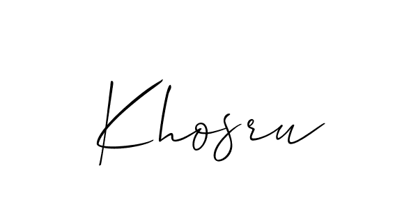 It looks lik you need a new signature style for name Khosru. Design unique handwritten (Allison_Script) signature with our free signature maker in just a few clicks. Khosru signature style 2 images and pictures png