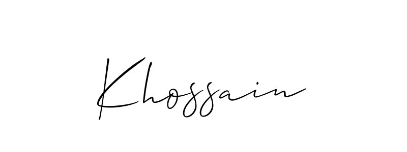 You can use this online signature creator to create a handwritten signature for the name Khossain. This is the best online autograph maker. Khossain signature style 2 images and pictures png