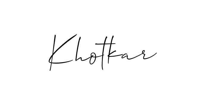 Best and Professional Signature Style for Khotkar. Allison_Script Best Signature Style Collection. Khotkar signature style 2 images and pictures png