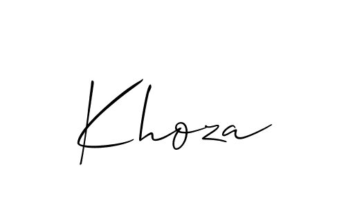 Once you've used our free online signature maker to create your best signature Allison_Script style, it's time to enjoy all of the benefits that Khoza name signing documents. Khoza signature style 2 images and pictures png