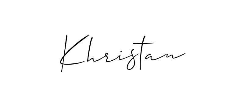 if you are searching for the best signature style for your name Khristan. so please give up your signature search. here we have designed multiple signature styles  using Allison_Script. Khristan signature style 2 images and pictures png