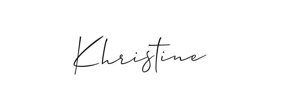 It looks lik you need a new signature style for name Khristine. Design unique handwritten (Allison_Script) signature with our free signature maker in just a few clicks. Khristine signature style 2 images and pictures png