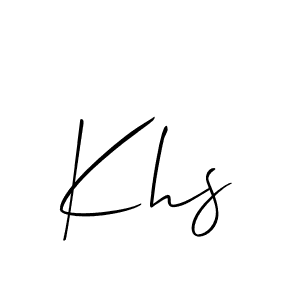 Allison_Script is a professional signature style that is perfect for those who want to add a touch of class to their signature. It is also a great choice for those who want to make their signature more unique. Get Khs name to fancy signature for free. Khs signature style 2 images and pictures png