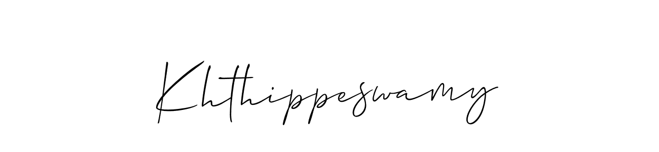 Also You can easily find your signature by using the search form. We will create Khthippeswamy name handwritten signature images for you free of cost using Allison_Script sign style. Khthippeswamy signature style 2 images and pictures png