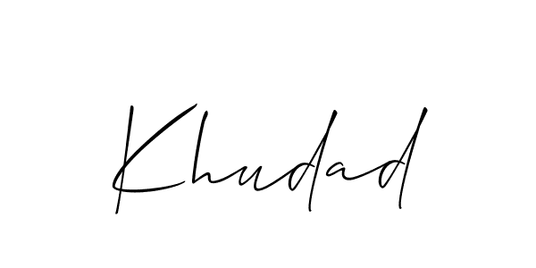 Check out images of Autograph of Khudad name. Actor Khudad Signature Style. Allison_Script is a professional sign style online. Khudad signature style 2 images and pictures png