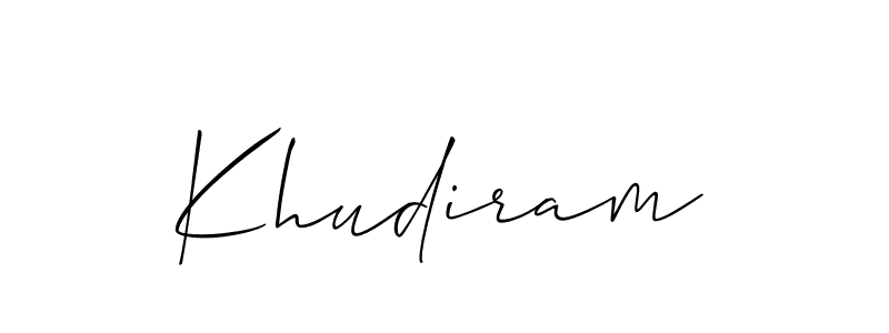 Once you've used our free online signature maker to create your best signature Allison_Script style, it's time to enjoy all of the benefits that Khudiram name signing documents. Khudiram signature style 2 images and pictures png