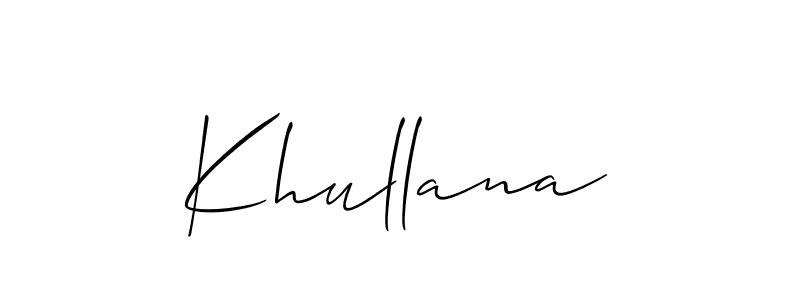 You can use this online signature creator to create a handwritten signature for the name Khullana. This is the best online autograph maker. Khullana signature style 2 images and pictures png