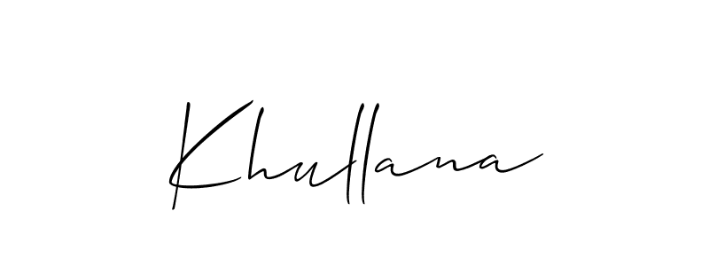 You can use this online signature creator to create a handwritten signature for the name Khullana. This is the best online autograph maker. Khullana signature style 2 images and pictures png