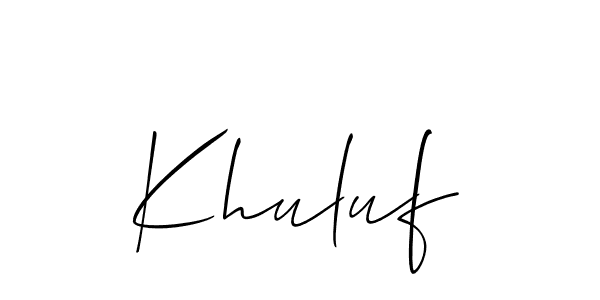 Check out images of Autograph of Khuluf name. Actor Khuluf Signature Style. Allison_Script is a professional sign style online. Khuluf signature style 2 images and pictures png