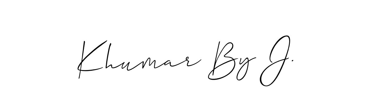 You can use this online signature creator to create a handwritten signature for the name Khumar By J.. This is the best online autograph maker. Khumar By J. signature style 2 images and pictures png