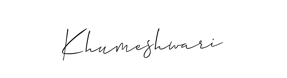 You can use this online signature creator to create a handwritten signature for the name Khumeshwari. This is the best online autograph maker. Khumeshwari signature style 2 images and pictures png
