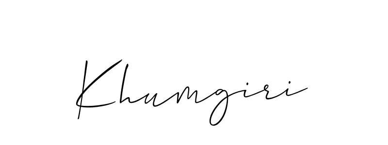 Similarly Allison_Script is the best handwritten signature design. Signature creator online .You can use it as an online autograph creator for name Khumgiri. Khumgiri signature style 2 images and pictures png
