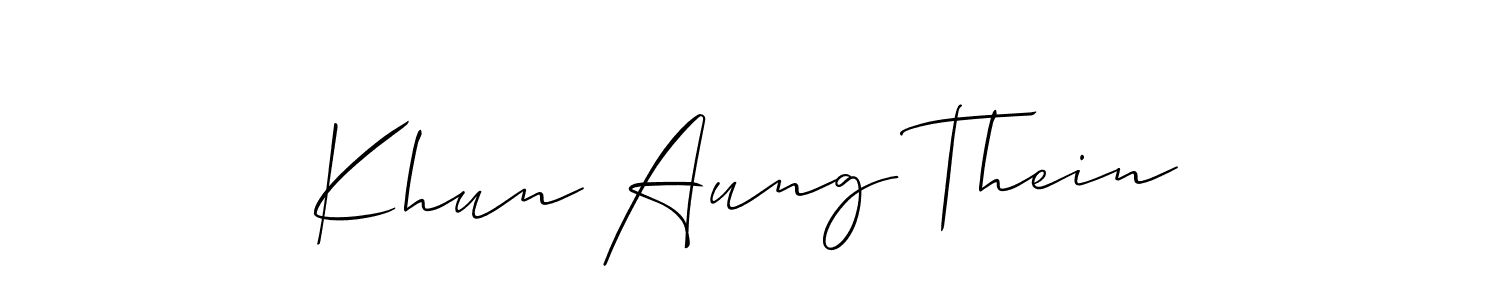 Best and Professional Signature Style for Khun Aung Thein. Allison_Script Best Signature Style Collection. Khun Aung Thein signature style 2 images and pictures png