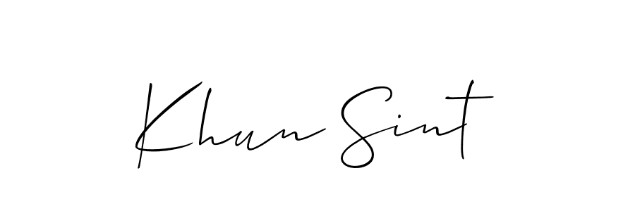 Once you've used our free online signature maker to create your best signature Allison_Script style, it's time to enjoy all of the benefits that Khun Sint name signing documents. Khun Sint signature style 2 images and pictures png