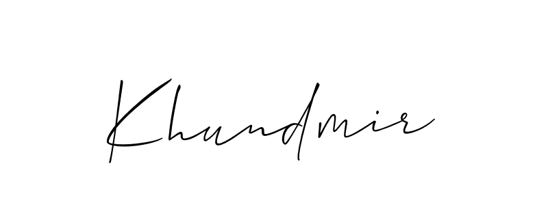 Make a short Khundmir signature style. Manage your documents anywhere anytime using Allison_Script. Create and add eSignatures, submit forms, share and send files easily. Khundmir signature style 2 images and pictures png