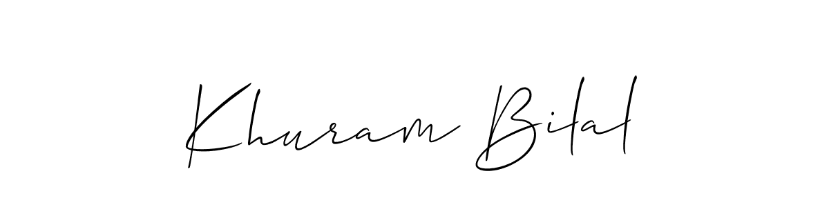 Once you've used our free online signature maker to create your best signature Allison_Script style, it's time to enjoy all of the benefits that Khuram Bilal name signing documents. Khuram Bilal signature style 2 images and pictures png