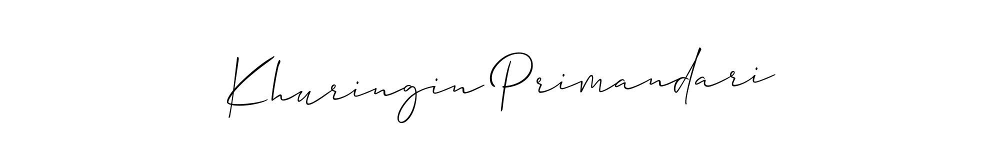 Make a beautiful signature design for name Khuringin Primandari. Use this online signature maker to create a handwritten signature for free. Khuringin Primandari signature style 2 images and pictures png