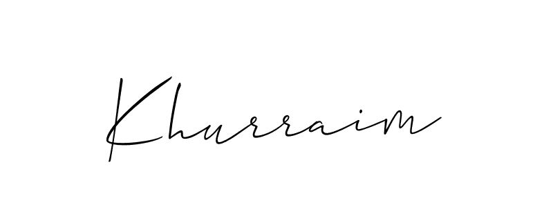 Make a short Khurraim signature style. Manage your documents anywhere anytime using Allison_Script. Create and add eSignatures, submit forms, share and send files easily. Khurraim signature style 2 images and pictures png