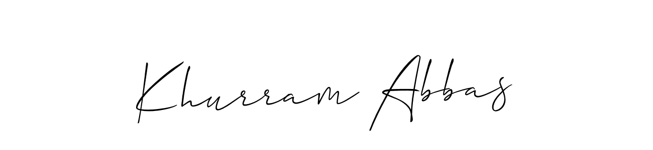 You can use this online signature creator to create a handwritten signature for the name Khurram Abbas. This is the best online autograph maker. Khurram Abbas signature style 2 images and pictures png