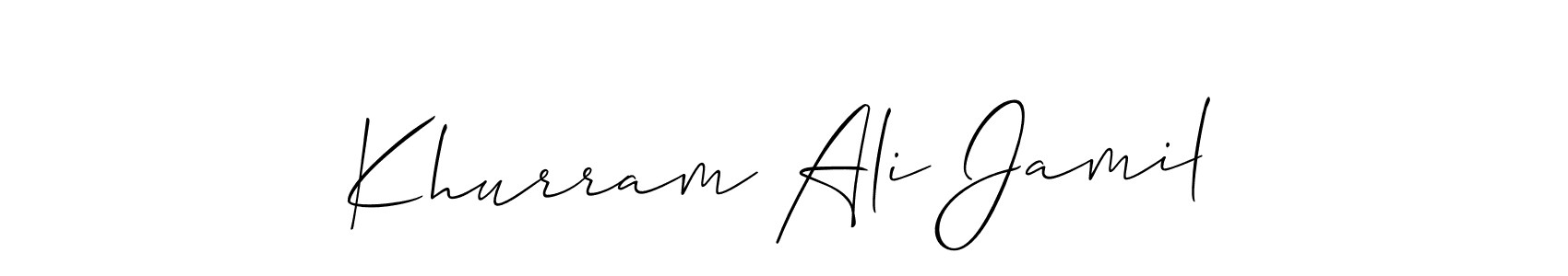 Here are the top 10 professional signature styles for the name Khurram Ali Jamil. These are the best autograph styles you can use for your name. Khurram Ali Jamil signature style 2 images and pictures png