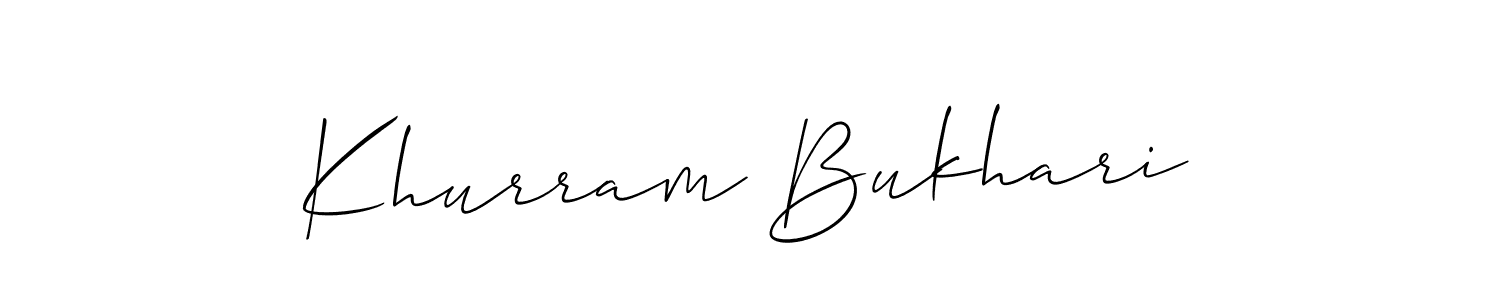 See photos of Khurram Bukhari official signature by Spectra . Check more albums & portfolios. Read reviews & check more about Allison_Script font. Khurram Bukhari signature style 2 images and pictures png