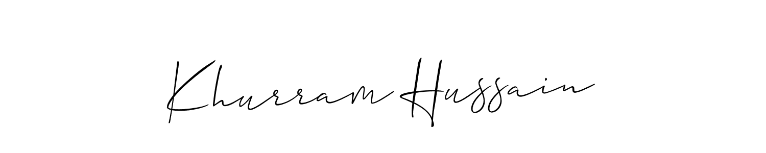 Check out images of Autograph of Khurram Hussain name. Actor Khurram Hussain Signature Style. Allison_Script is a professional sign style online. Khurram Hussain signature style 2 images and pictures png