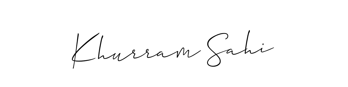 You can use this online signature creator to create a handwritten signature for the name Khurram Sahi. This is the best online autograph maker. Khurram Sahi signature style 2 images and pictures png