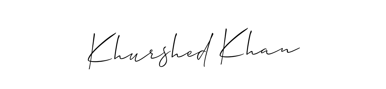 Check out images of Autograph of Khurshed Khan name. Actor Khurshed Khan Signature Style. Allison_Script is a professional sign style online. Khurshed Khan signature style 2 images and pictures png