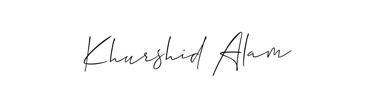 You can use this online signature creator to create a handwritten signature for the name Khurshid Alam. This is the best online autograph maker. Khurshid Alam signature style 2 images and pictures png
