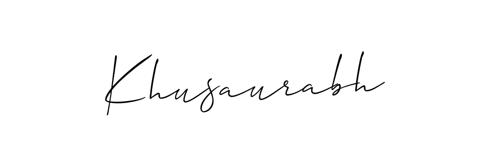 Best and Professional Signature Style for Khusaurabh. Allison_Script Best Signature Style Collection. Khusaurabh signature style 2 images and pictures png