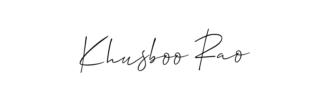 Similarly Allison_Script is the best handwritten signature design. Signature creator online .You can use it as an online autograph creator for name Khusboo Rao. Khusboo Rao signature style 2 images and pictures png