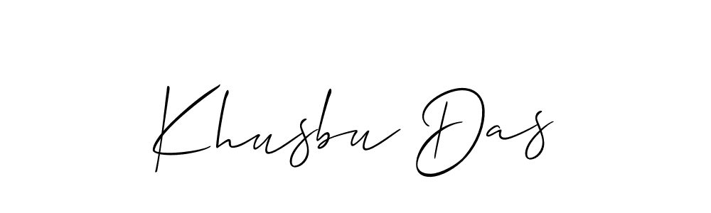 if you are searching for the best signature style for your name Khusbu Das. so please give up your signature search. here we have designed multiple signature styles  using Allison_Script. Khusbu Das signature style 2 images and pictures png