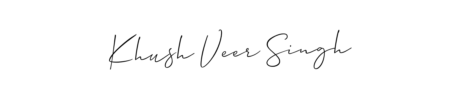 Similarly Allison_Script is the best handwritten signature design. Signature creator online .You can use it as an online autograph creator for name Khush Veer Singh. Khush Veer Singh signature style 2 images and pictures png