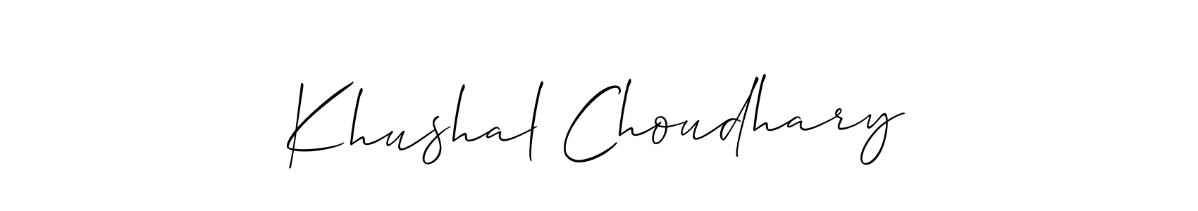 You can use this online signature creator to create a handwritten signature for the name Khushal Choudhary. This is the best online autograph maker. Khushal Choudhary signature style 2 images and pictures png