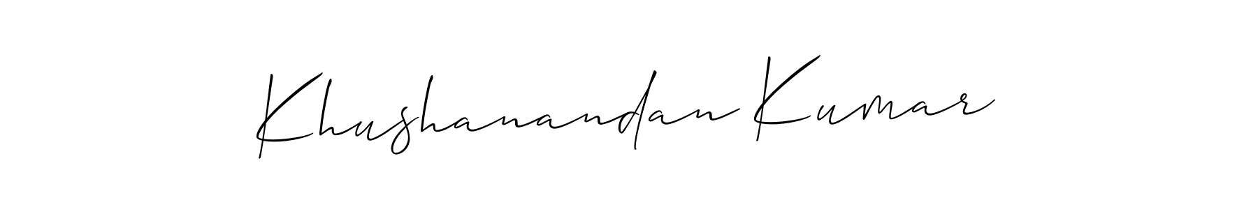 Once you've used our free online signature maker to create your best signature Allison_Script style, it's time to enjoy all of the benefits that Khushanandan Kumar name signing documents. Khushanandan Kumar signature style 2 images and pictures png