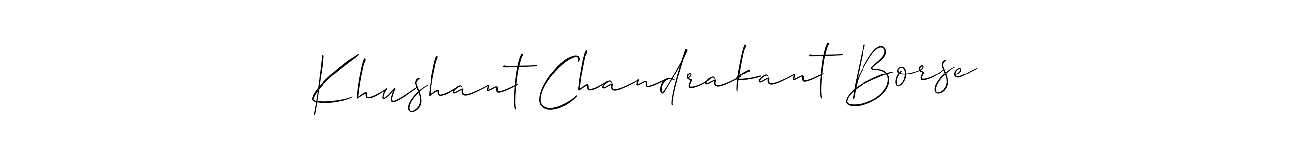 Once you've used our free online signature maker to create your best signature Allison_Script style, it's time to enjoy all of the benefits that Khushant Chandrakant Borse name signing documents. Khushant Chandrakant Borse signature style 2 images and pictures png
