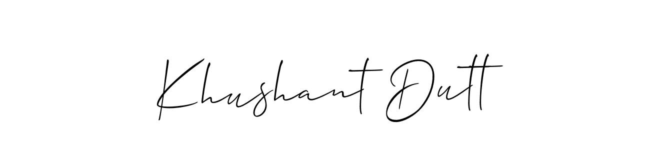 Here are the top 10 professional signature styles for the name Khushant Dutt. These are the best autograph styles you can use for your name. Khushant Dutt signature style 2 images and pictures png