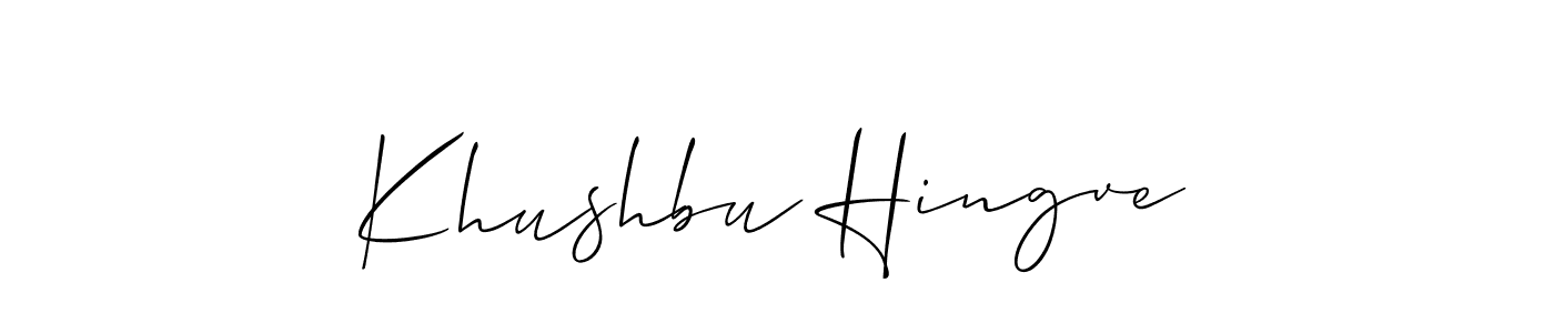 You can use this online signature creator to create a handwritten signature for the name Khushbu Hingve. This is the best online autograph maker. Khushbu Hingve signature style 2 images and pictures png