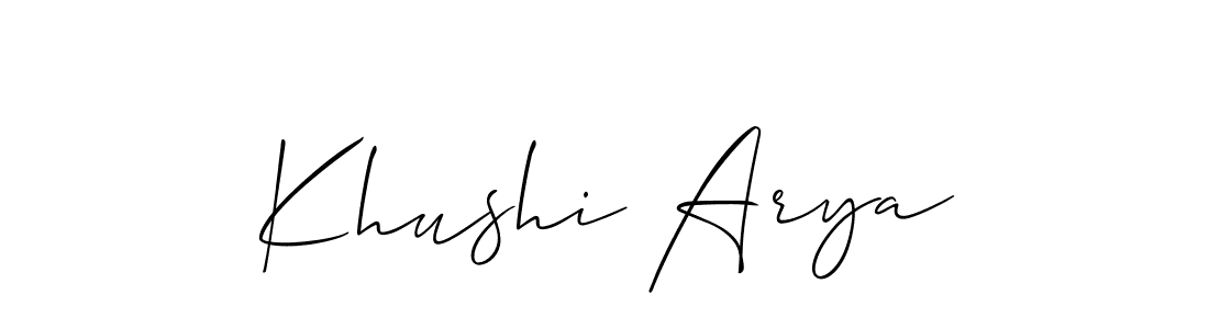 See photos of Khushi Arya official signature by Spectra . Check more albums & portfolios. Read reviews & check more about Allison_Script font. Khushi Arya signature style 2 images and pictures png