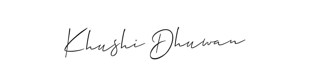 See photos of Khushi Dhuwan official signature by Spectra . Check more albums & portfolios. Read reviews & check more about Allison_Script font. Khushi Dhuwan signature style 2 images and pictures png